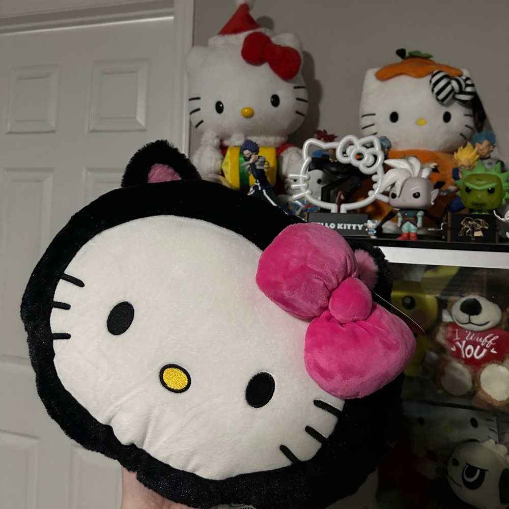Hello Kitty Halloween Black Cat Pillow